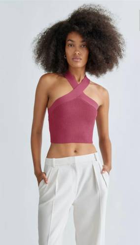 Aritzia Sculpt Knit Criss Cross Cropped Tank