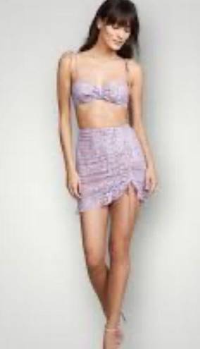 For Love & Lemons  Valentina Lace Bra and Skirt Set