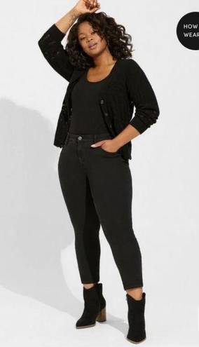 Torrid Black Knit Cardigan 