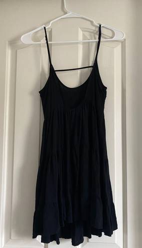 Divided Black Tank Dress