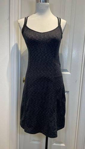 The North Face  Heathered Black Fitness Athletic Dress Built In Bra Sz S Small