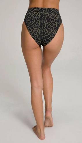 Good American New. Cheetah print high rise bikini.  size 2 = S/M. Retails $129