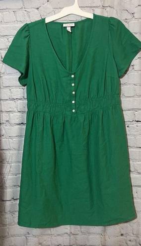 Isabel Maternity  Short Sleeve Woven Maternity Dress - Green Women’s M NWOT