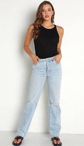 Rolla's  Classic Straight High Rise Distressed Jeans - 28