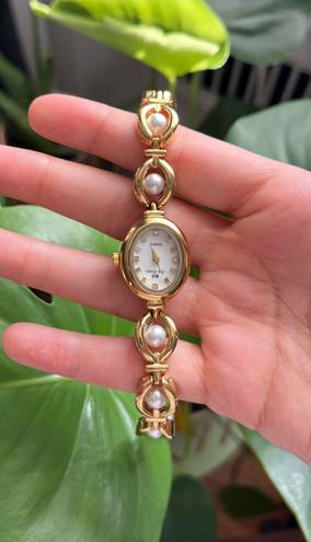 Gold And Pearl Vintage Style Watch