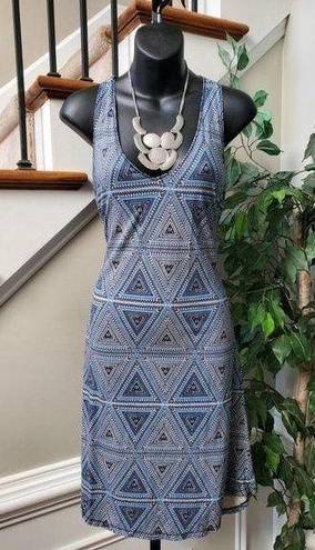 Patagonia  Blue Twist Organic Cotton Scoop Neck Sleeveless Dress Small