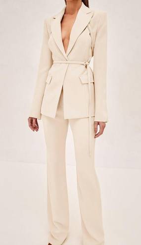 Alexis Alek Belted Blazer Jacket Ivory sz Small $850