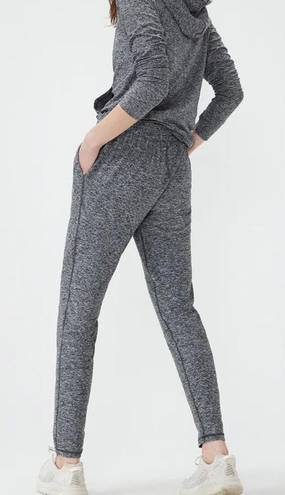 Outdoor Voices Grey Drawstring Waistband High Rise CloudKnit Jogger Sweatpants