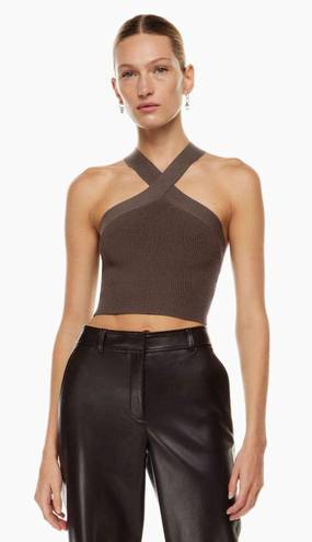 Stylish Aritzia BABATON Contour V-neck Cami Bodysuit - Black XS