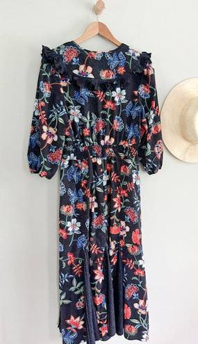 Hunter Bell  | Florence Dress | Desert Willow Blue Floral | Sz M