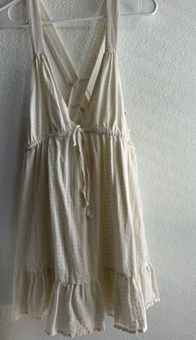 Urban Outfitters Ivory Linen Dress