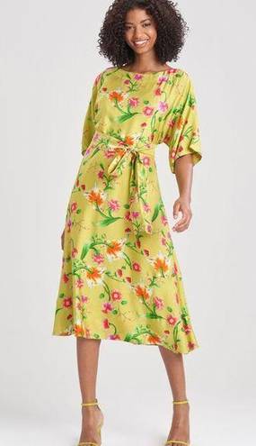 Natori  Chikayo-Obi Silk Boatneck Dress