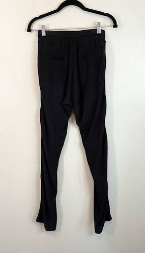 The Kooples  SPORT Women's Black Sweet Fleece Snap Jogger Sweat Pants Size Small