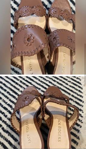 Jack Rogers Brown Wedges