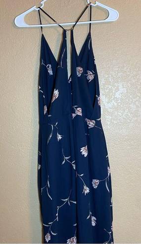 Lush Clothing Lush Floral Print V-Neck Summer Maxi Dress Size Medium