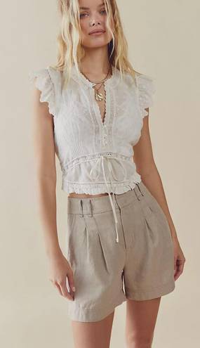 Free People Chelsea Linen Shorts