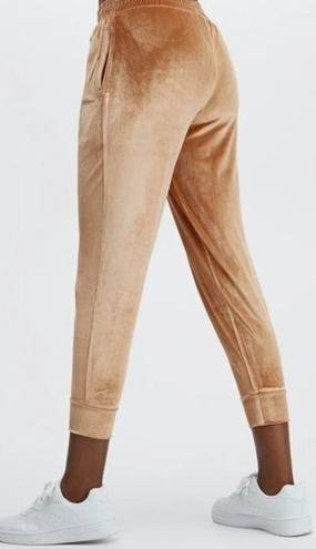 Fabletics  Luxe Velour Jogger Pants Light Honey PLUS