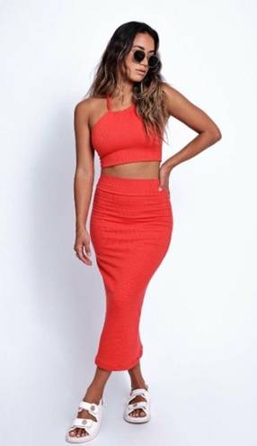 Skatie Serena Midi Skirt Cayenne