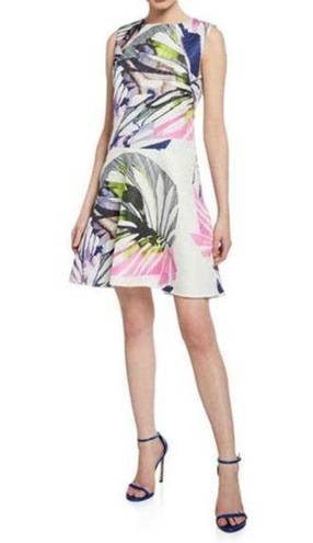 Natori Josie  ‘Botanical Palms’ Jacquard Mini Dress