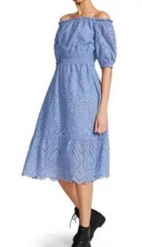 Betsey Johnson  Womens Dress Size Small Blue Off Shoulder