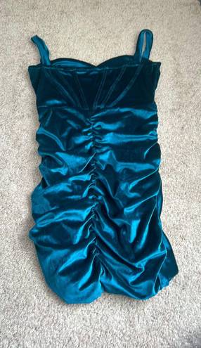 Micas Teal Bodycon Dress