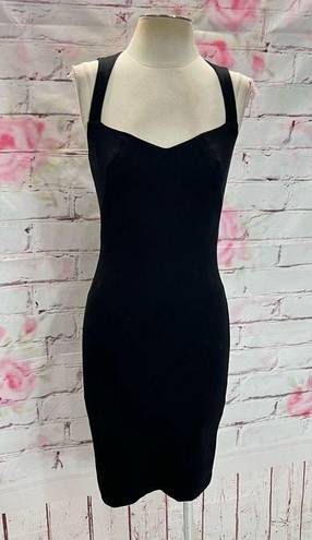 L'Agence  Women's Emma Little Cut Out Back Black Bodycon Party Dress Size XS