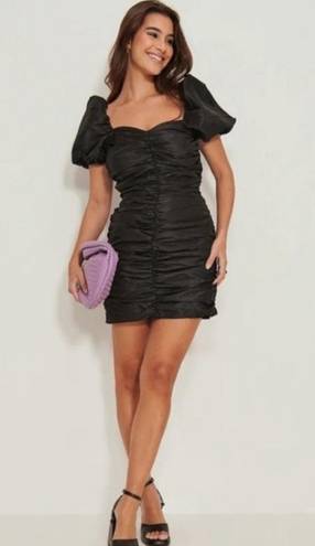 Naked Wardrobe Runway Faux Leather Dress