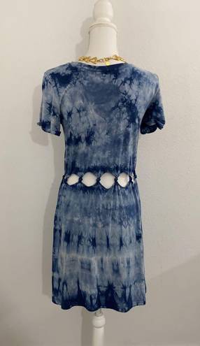 American Eagle Knotted Cutout Waist Tie Dye Dress.