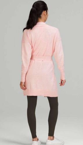 Lululemon Cotton - Cashmere Knit Wrap - Heathered Dew Pink