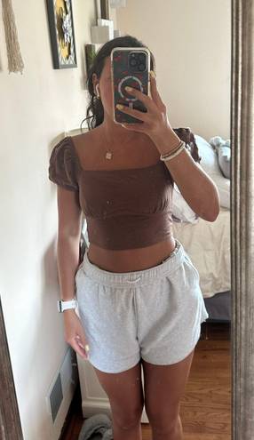 PacSun Brown Crop Top