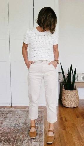 Everlane  The Straight Leg Crop Jeans in Sandstone 18 New Womens Denim Pants