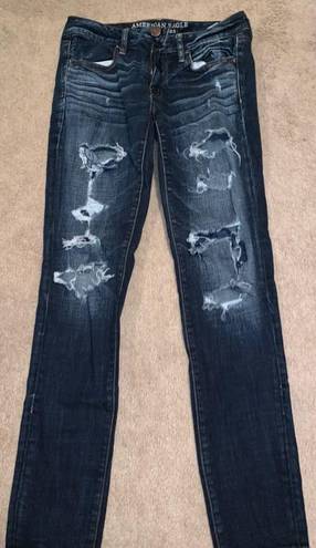 American Eagle Outfitters Ripped skinny jeans Size 6