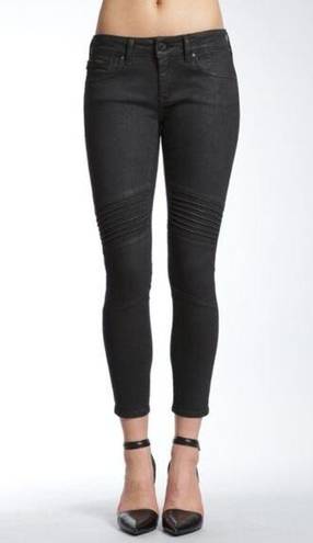 Aura Mavi  Straight Leg Moto Jeans Black Sz 27 (sample item)