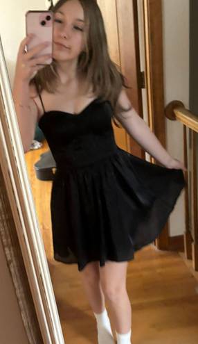 Francesca's Black Mini Dress