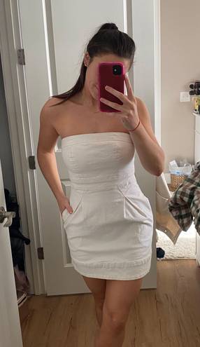 GUESS White Denim Mini Dress