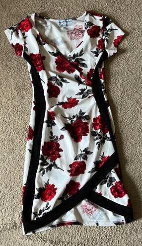 Red Floral Maxi Dress Multiple