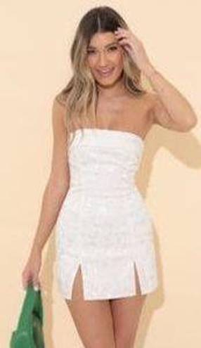 Lucy in the Sky White Mini Dress