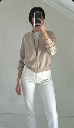 American Apparel Lightweight Bomber Jacket Blush Nude Size S