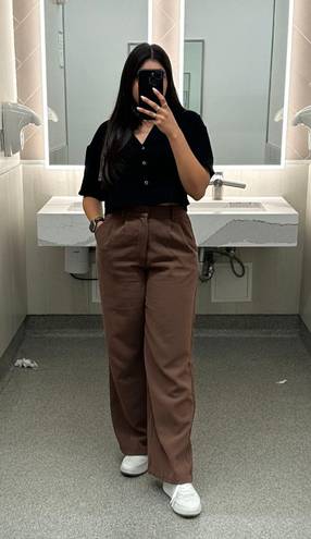 Abercrombie & Fitch Tailored Wide Leg Pants