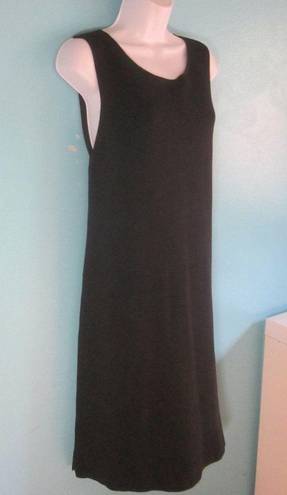 Eileen Fisher  Size L Black Knit Tank Dress