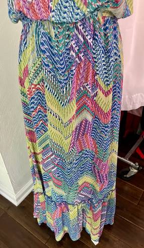 Emma & Michele Colorful Maxi Sundress 