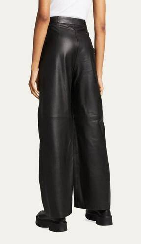 L.A.M.B. Loulou Studio Noro Leather Pants in Black Small New Womens Trousers