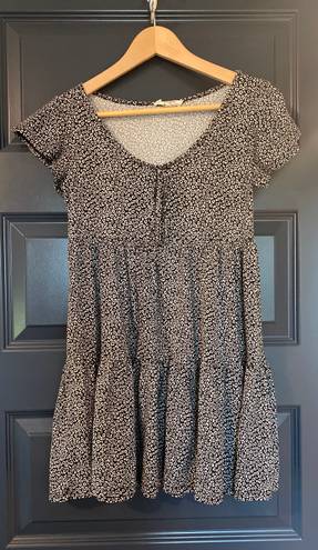 Jessica Simpson Black Leopard Dress