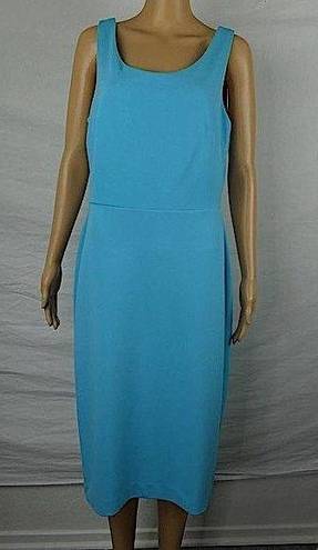 Betsey Johnson  Blue Sleeveless Scoop Neck Dress Size 10 Large