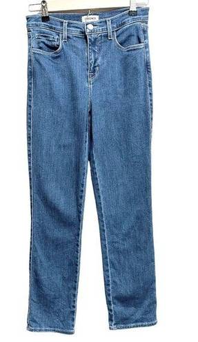 L'Agence L’AGENCE Alexia High Rise Crop Cigarette Blue Jeans In Hansen Size 26