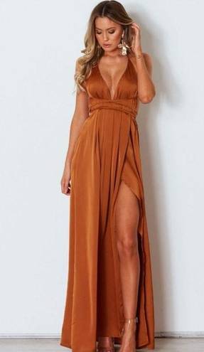 Burnt Orange Long Dress