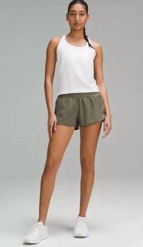 Lululemon  Hotty Hot High-Rise Lined Short 4" size 6 Carob Brown