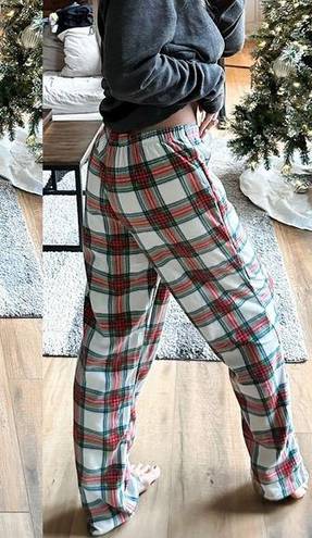 Lounge Wondershop Pajama Pant XXL Womens Fleece Plaid Sleep  Red White Plaid NWT