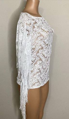 PilyQ New  water lily fringe coverup. XXS. Regularly $179