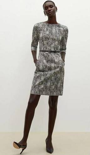 MM.LaFleur  Crackle Print Etsuko Sheath Dress Sz.12